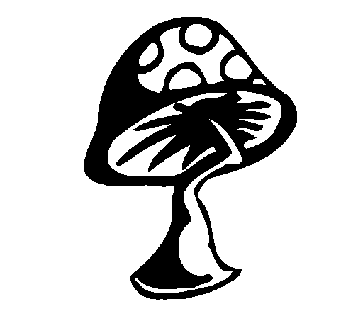 Mushroom coloring page