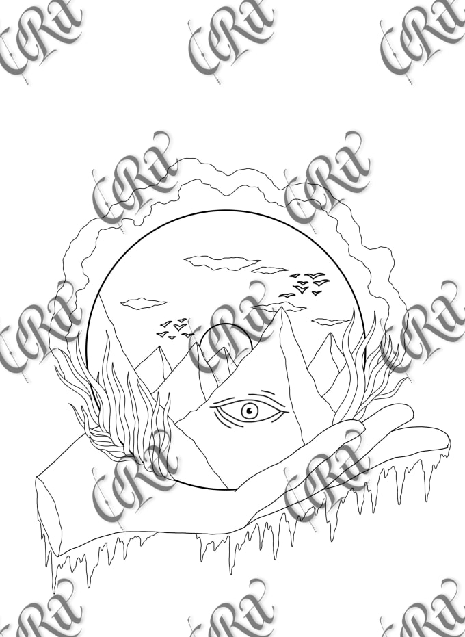 Drawing a trippy colouring book by raffocera