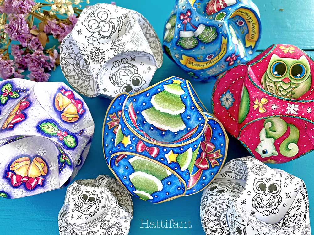 Triskele paper globes christmas edition