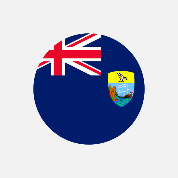 Tristan da cunha flag stock illustrations royalty
