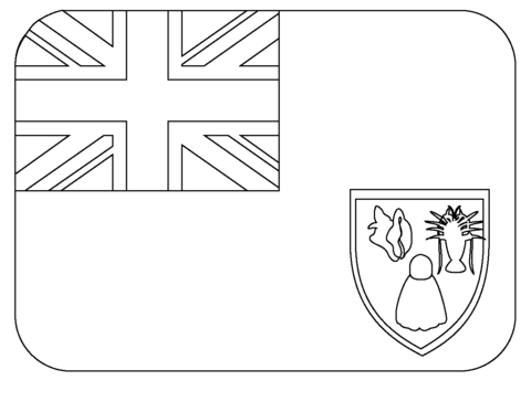 Flag of turks and caicos islands emoji coloring page free printable coloring pages
