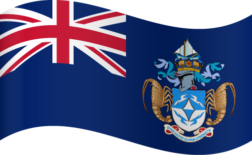 Vector country flag of tristan da cunha