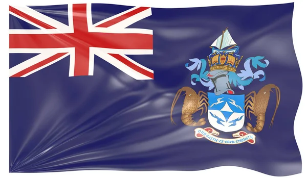 Tristan da cunha flag stock vector by megastocker