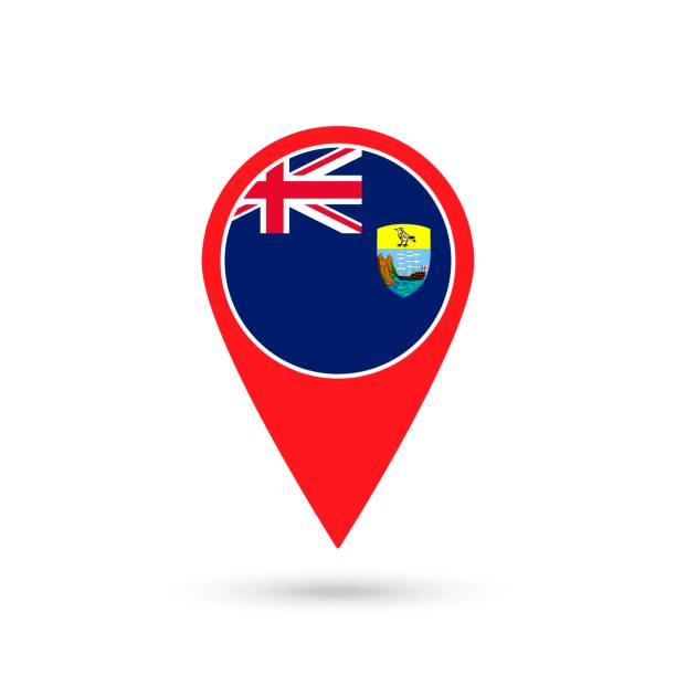 Tristan da cunha flag stock illustrations royalty