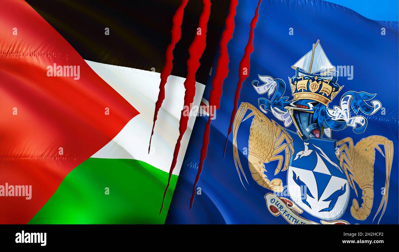 Palestine tristan da cunha flag hi