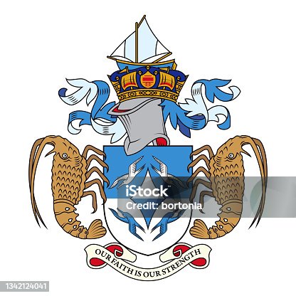 Tristan da cunha flag stock illustrations royalty