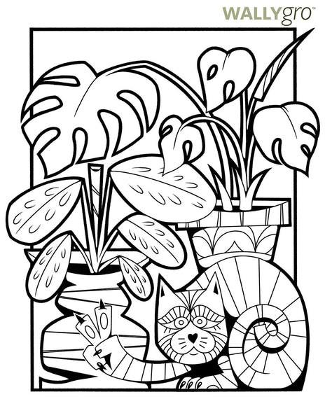 International plant appreciation day coloring book pages â