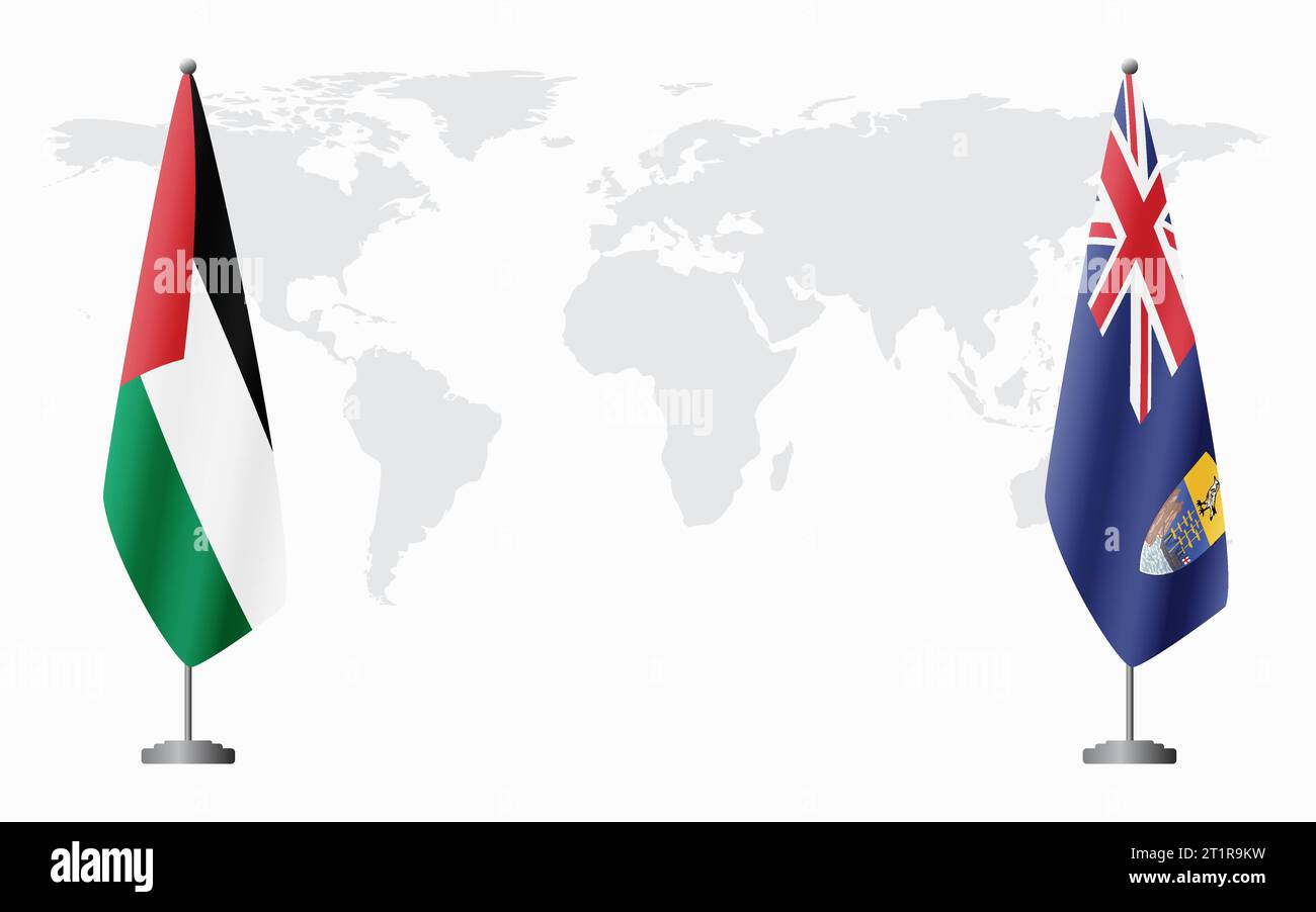 Palestine tristan da cunha flag hi