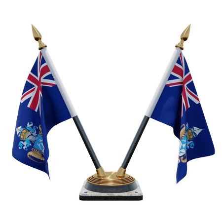 Tanzania double desk flag stand flag d illustration download in png obj or blend format
