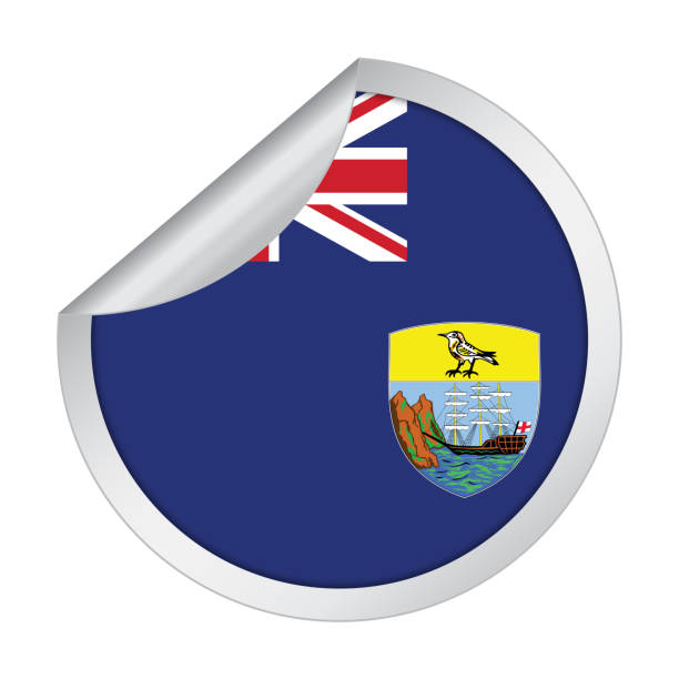 Tristan da cunha flag stock illustrations royalty