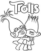 Trolls coloring pages to print
