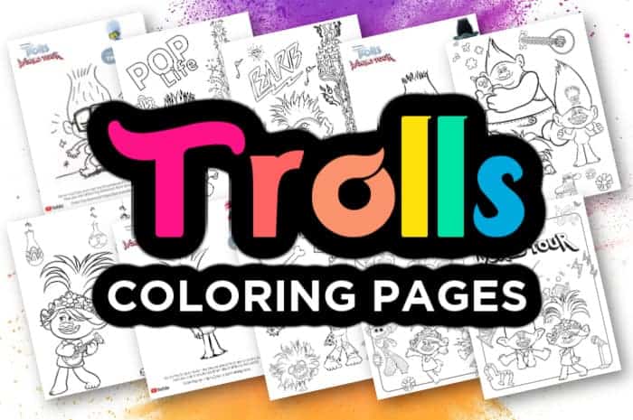 Trolls coloring pages