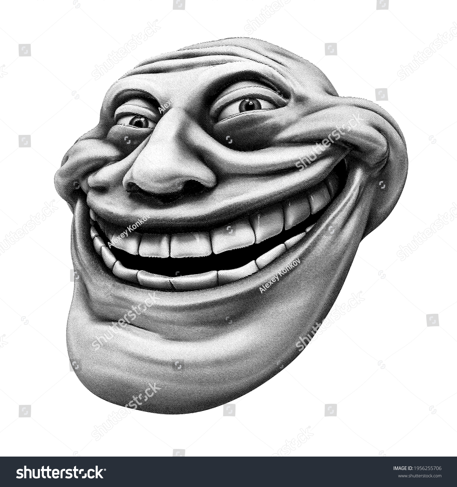 Trollface over royalty