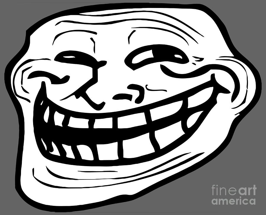 Troll face digital art by lisa dewi
