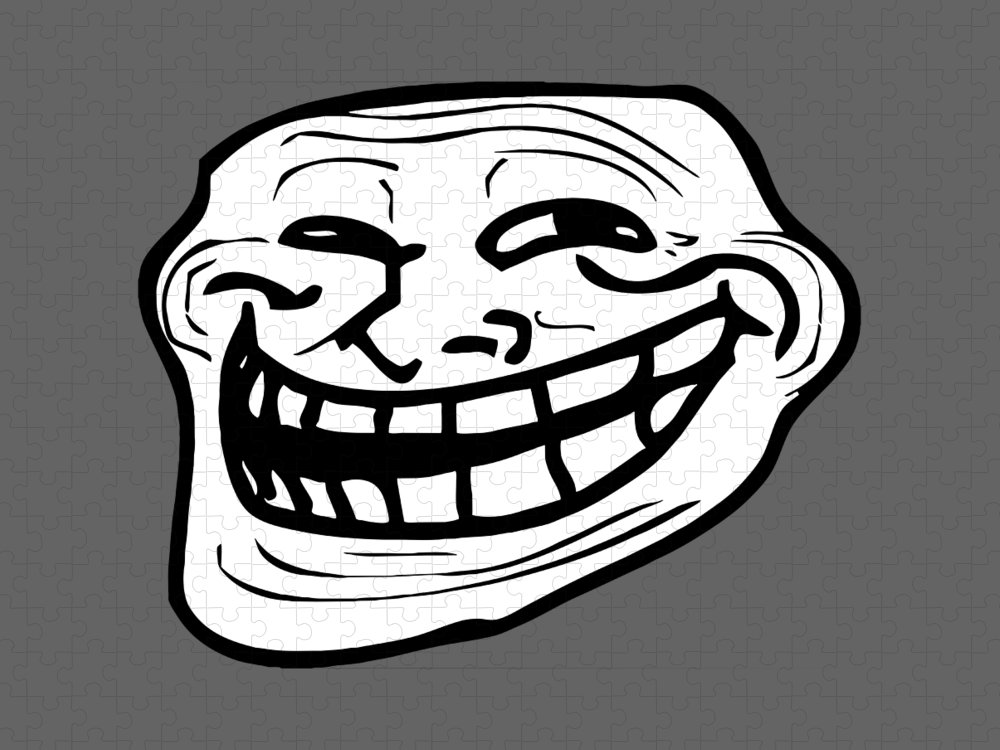 Troll face jigsaw puzzle by lisa dewi