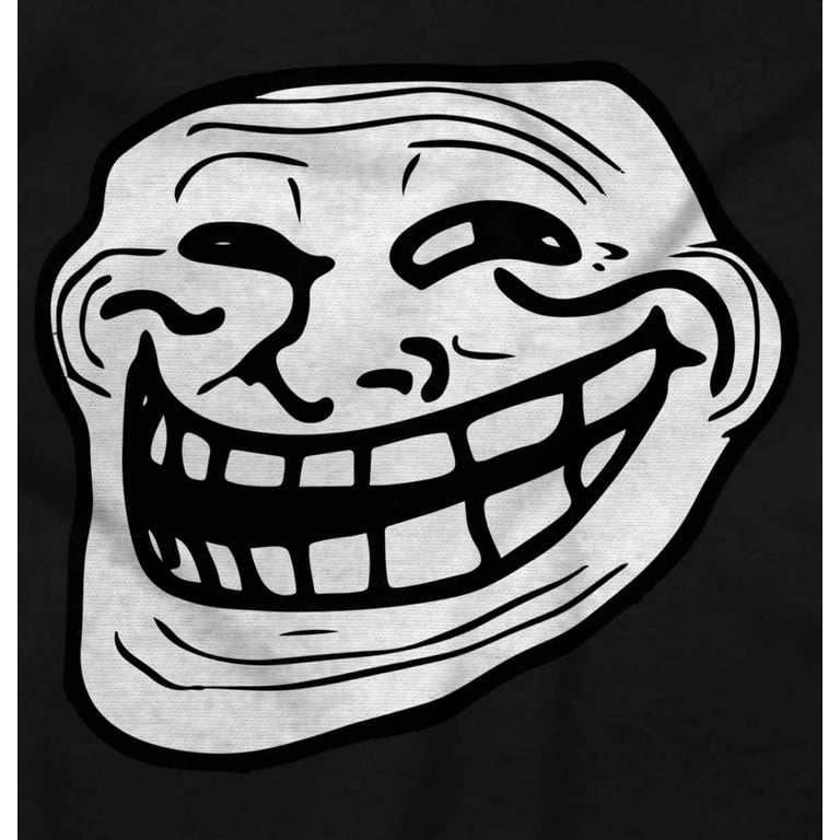 Troll face original meme smile mad long sleeve tshirt men women brisco brands m
