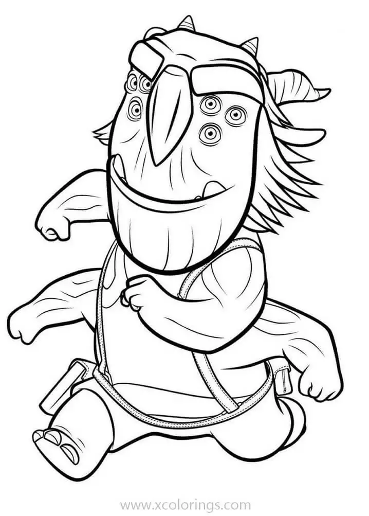 Blinky from trollhunters fãrbung seite