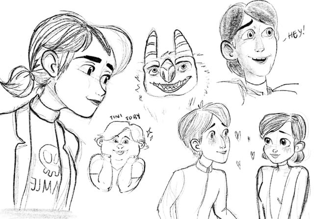 I just finished the series all three of them and decided to doodle them all let me know what you think rtrollhunters