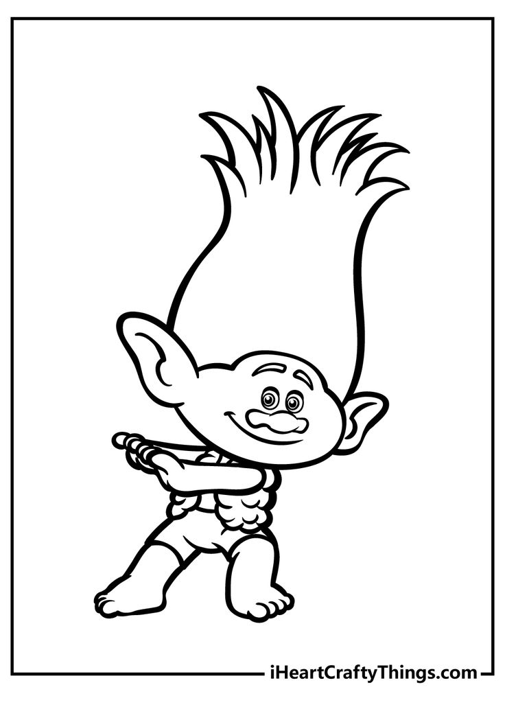 Troll coloring pages coloring pages coloring books colouring printables