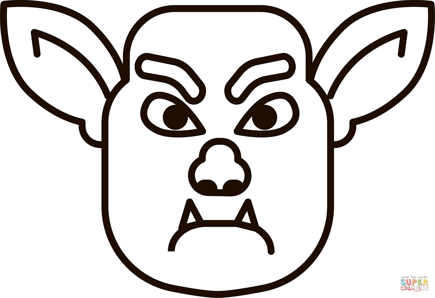 Troll coloring page free printable coloring pages