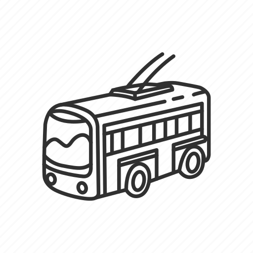 Bus emoji transportation travel trolley bus trolleybus vehicle icon