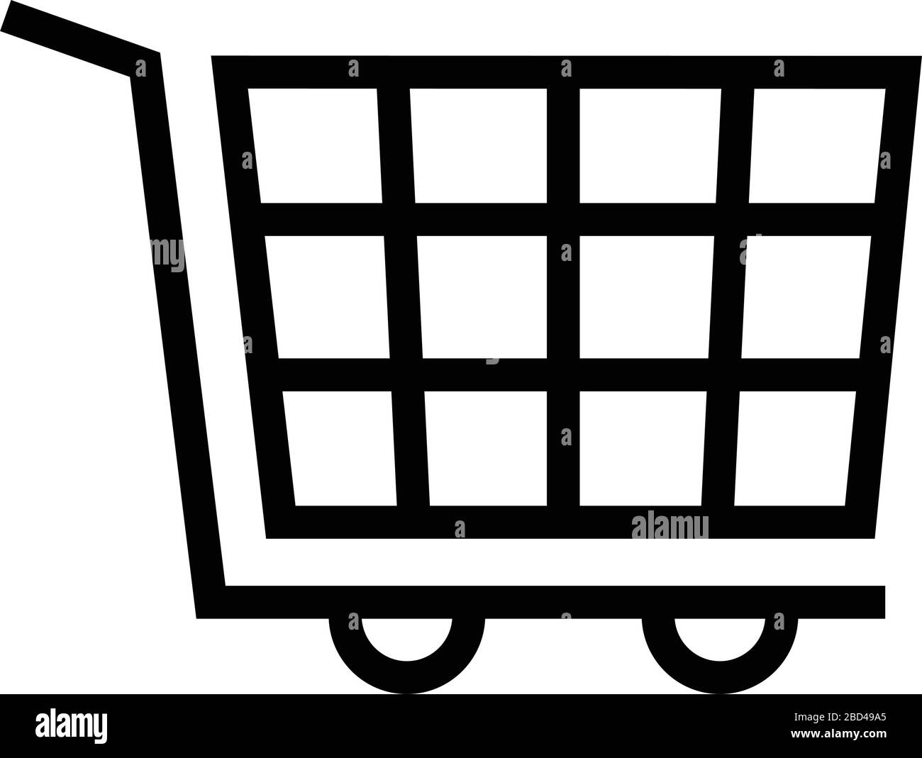 Shopping cart emoji cut out stock images pictures