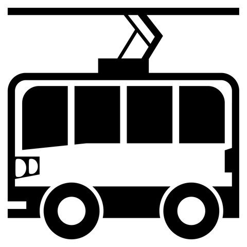 Trolleybus emoji coloring page free printable coloring pages