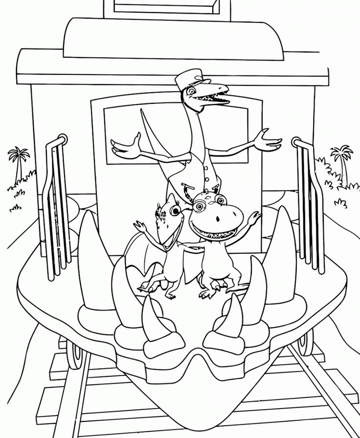 Dinosaur train coloring pages