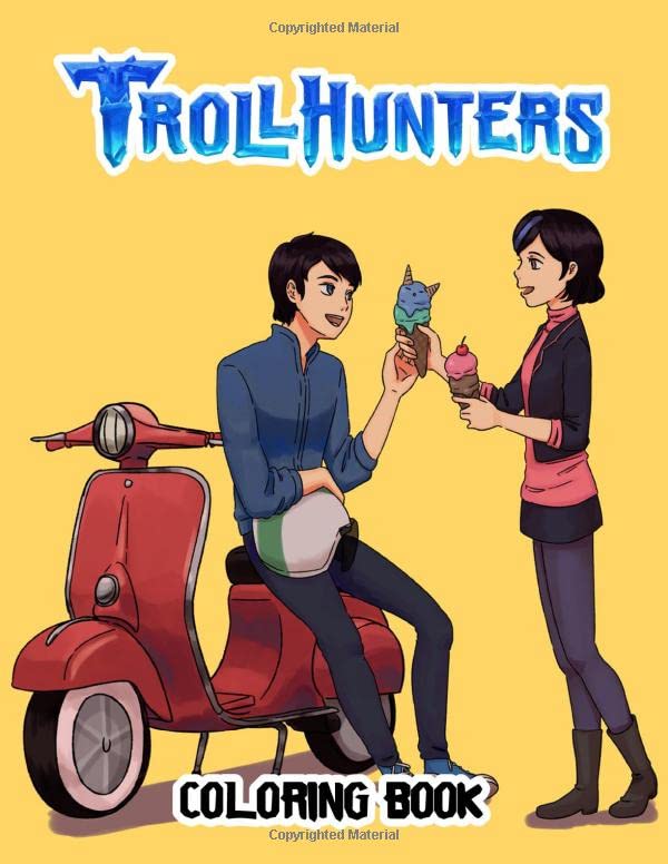 Trollhunters coloring book great coloring book for kids and fans â giant pages to coloring