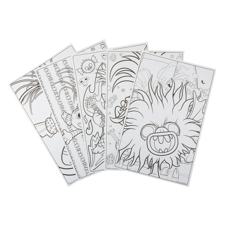 Crayola trolls giant coloring pages trolls gift for kids pages