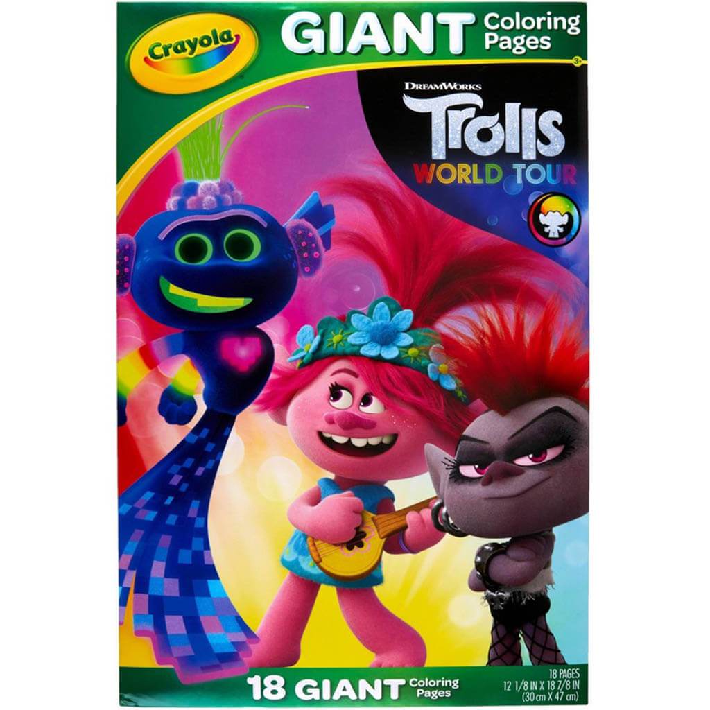Giant coloring pages trolls