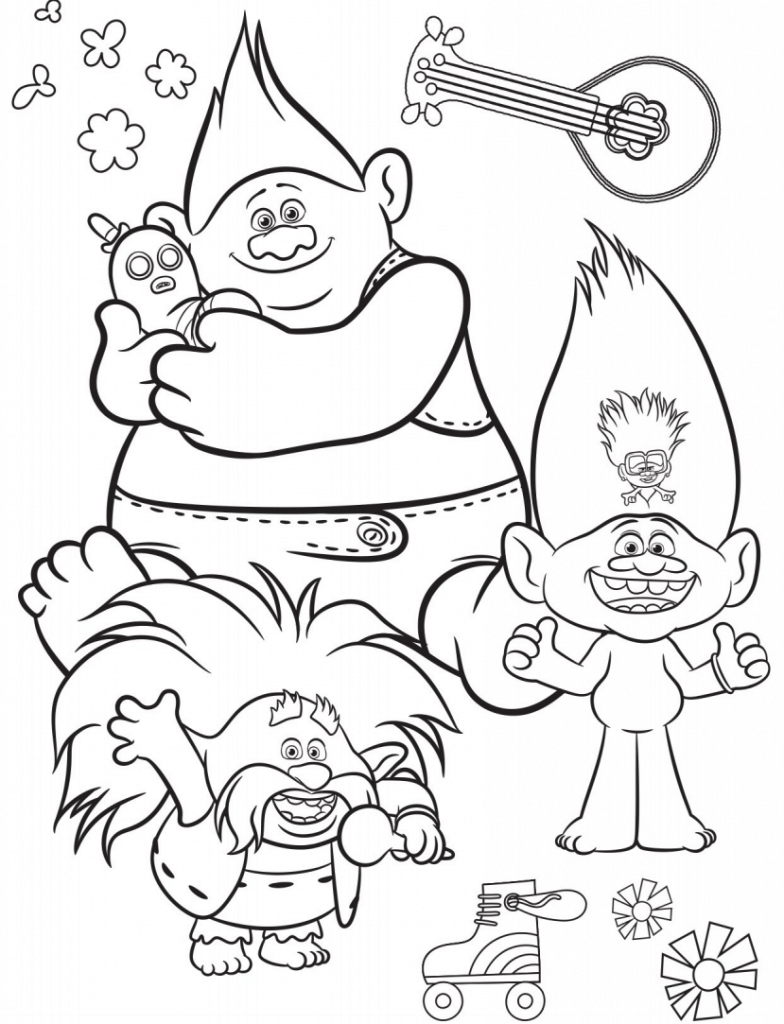 Free trolls home movie watch party kit