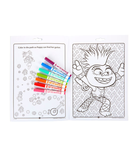 Crayola trolls coloring activity book