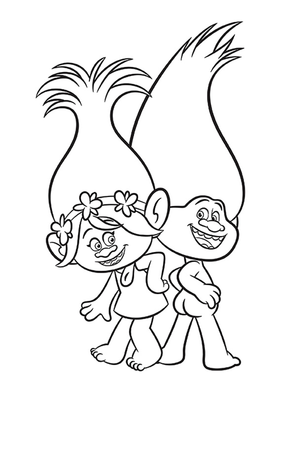 Poppy coloring pages