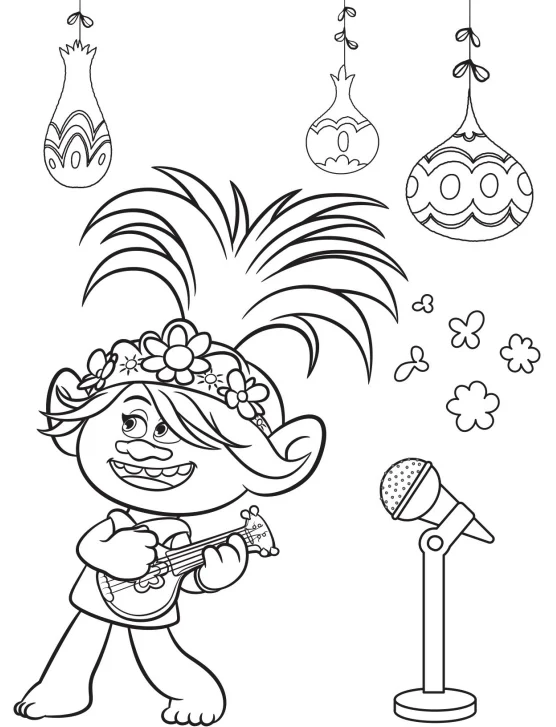 Free printable trolls world tour party pack with activity coloring pages