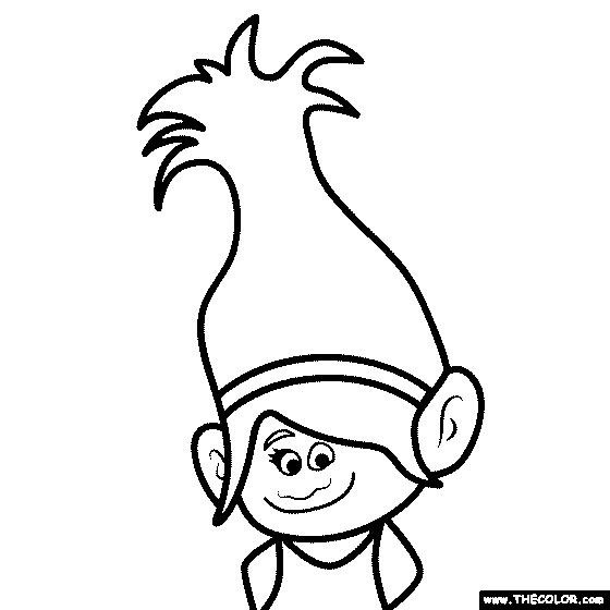 Troll coloring page