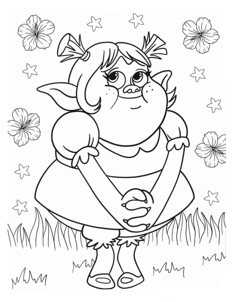 Trolls coloring pages by coloringpageswk on