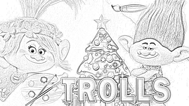 The site dreamworks trolls christmas coloring pages free and downloadable