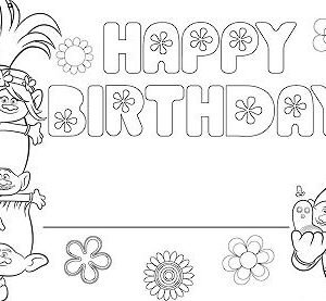 Trolls coloring pages printable for free download