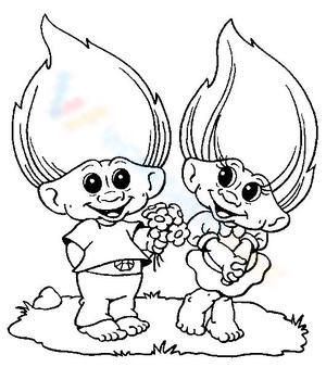 Free collection of trolls coloring pages for kids