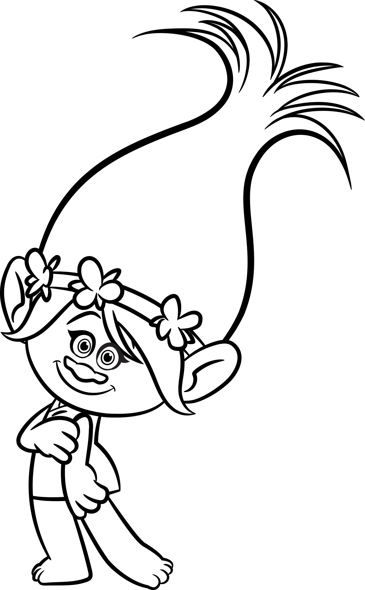 Trolls movie coloring pages