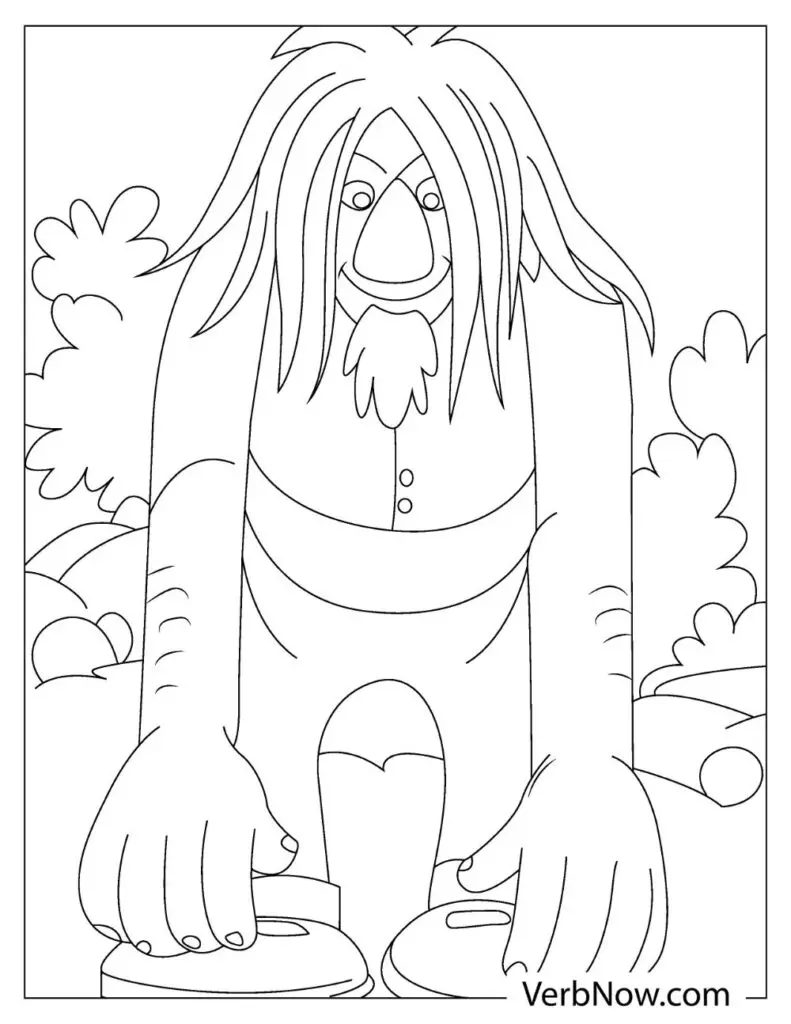 Free trolls coloring pages book for download printable pdf