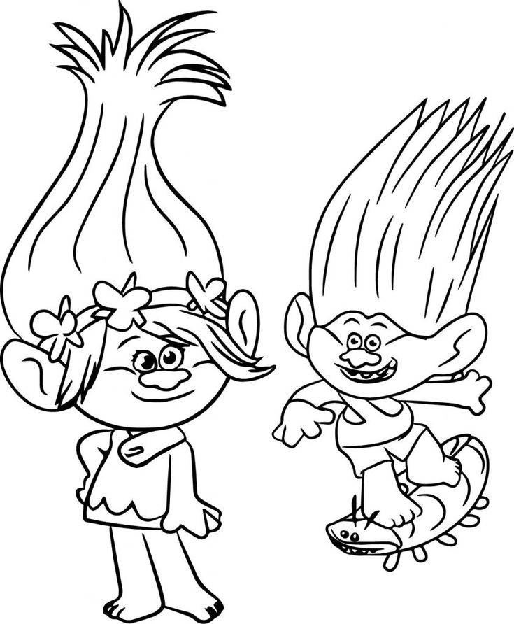 Poppy coloring pages