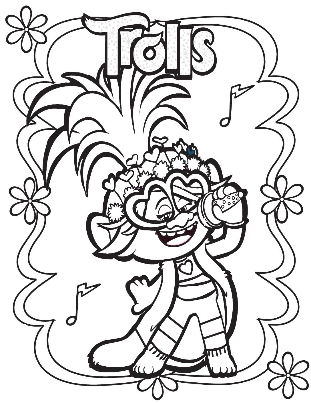 Trolls coloring pages by coloringpageswk on