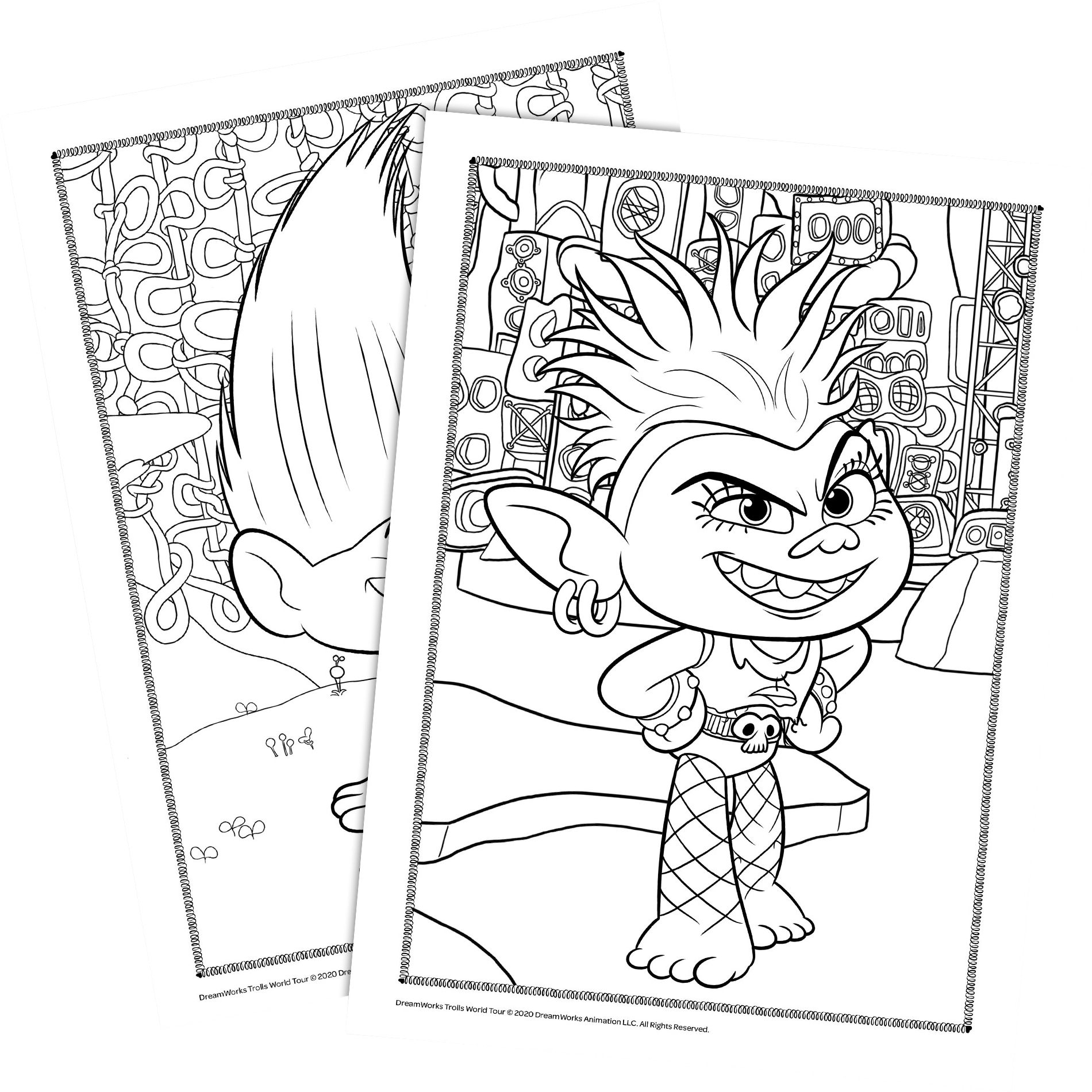 Trolls world tour colouring activity book party city