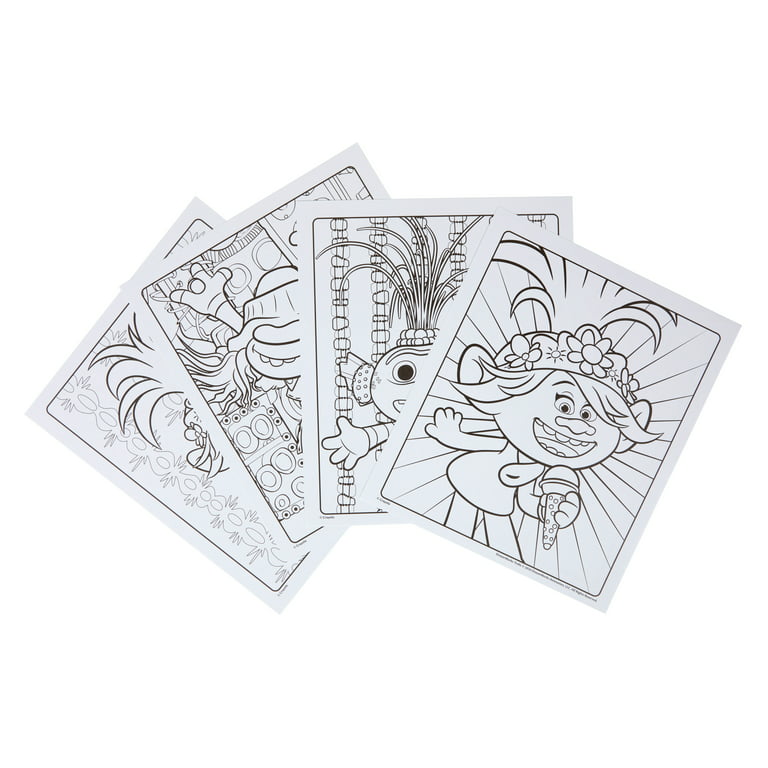 Crayola trolls ii world tour sticker activity coloring book pages unisex child ages