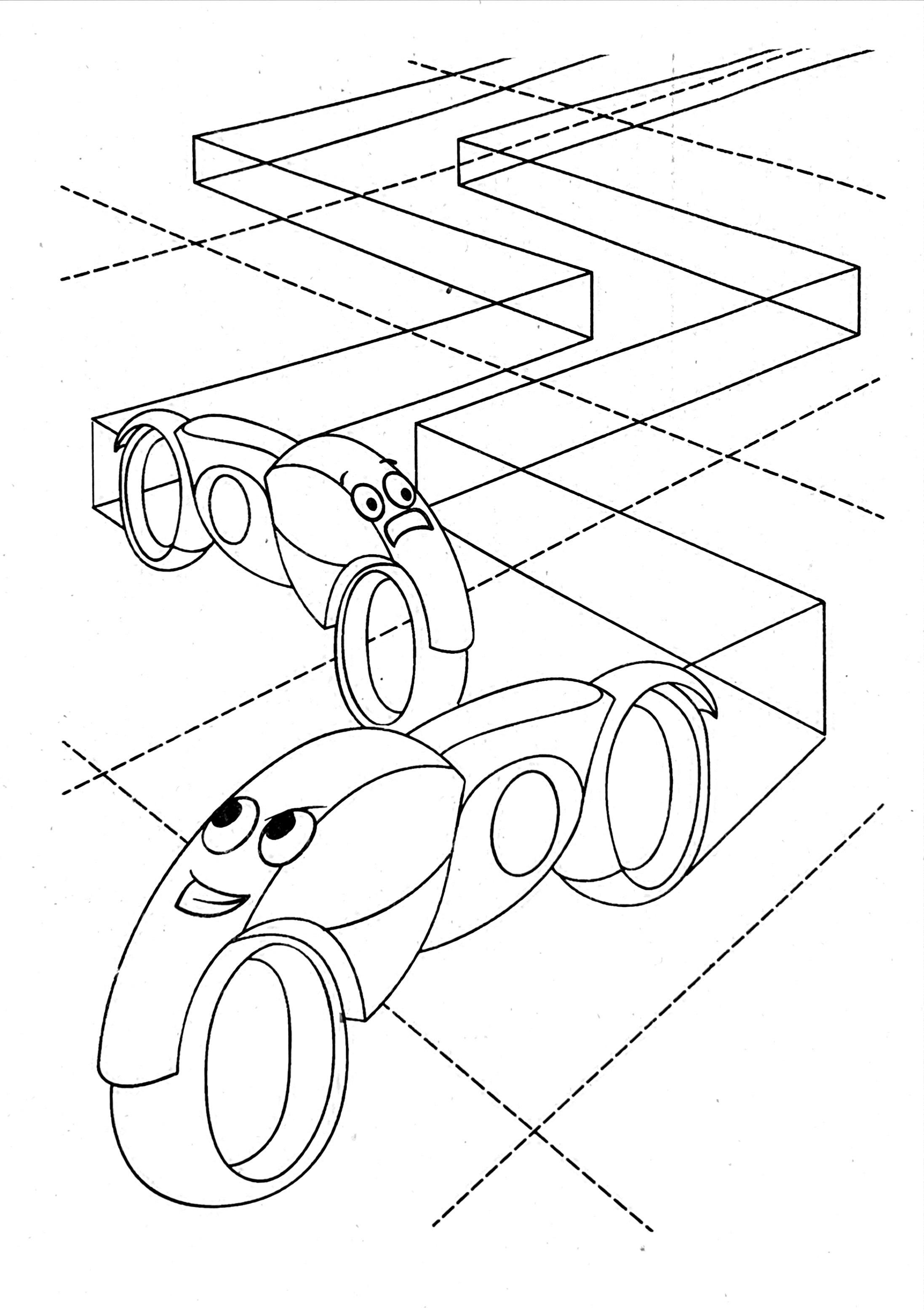Some interesting coloring pages i found in my kids new coloring book r tron