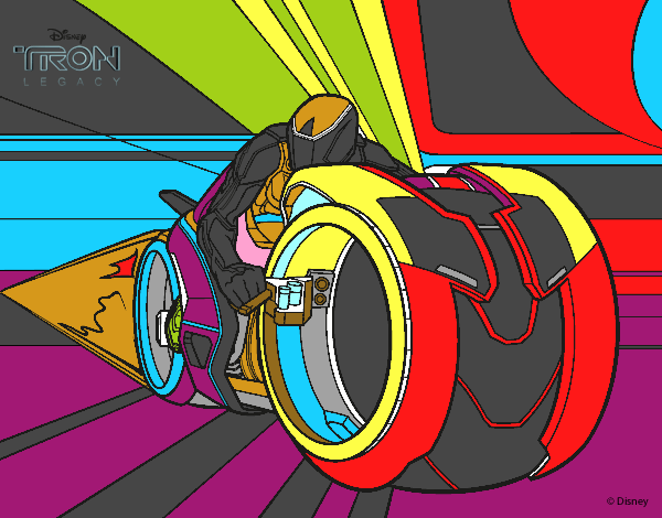 Colored page tron legacy painted by user not registered