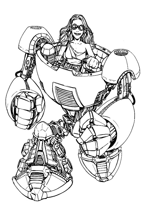 Tron legacy riding robot coloring pages color luna
