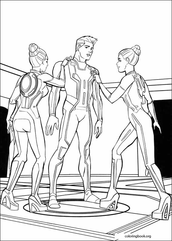 Tron coloring page